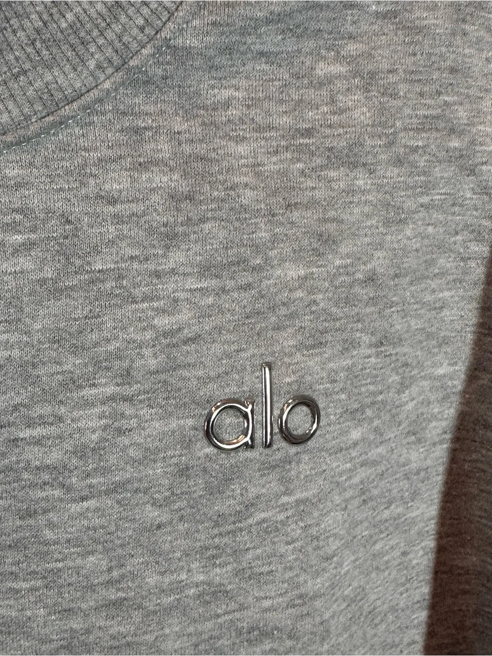 Alo Yoga Accolade Unisex Crew Neck Pullover Athletic Heather Grey Sz Sm/M No Tag